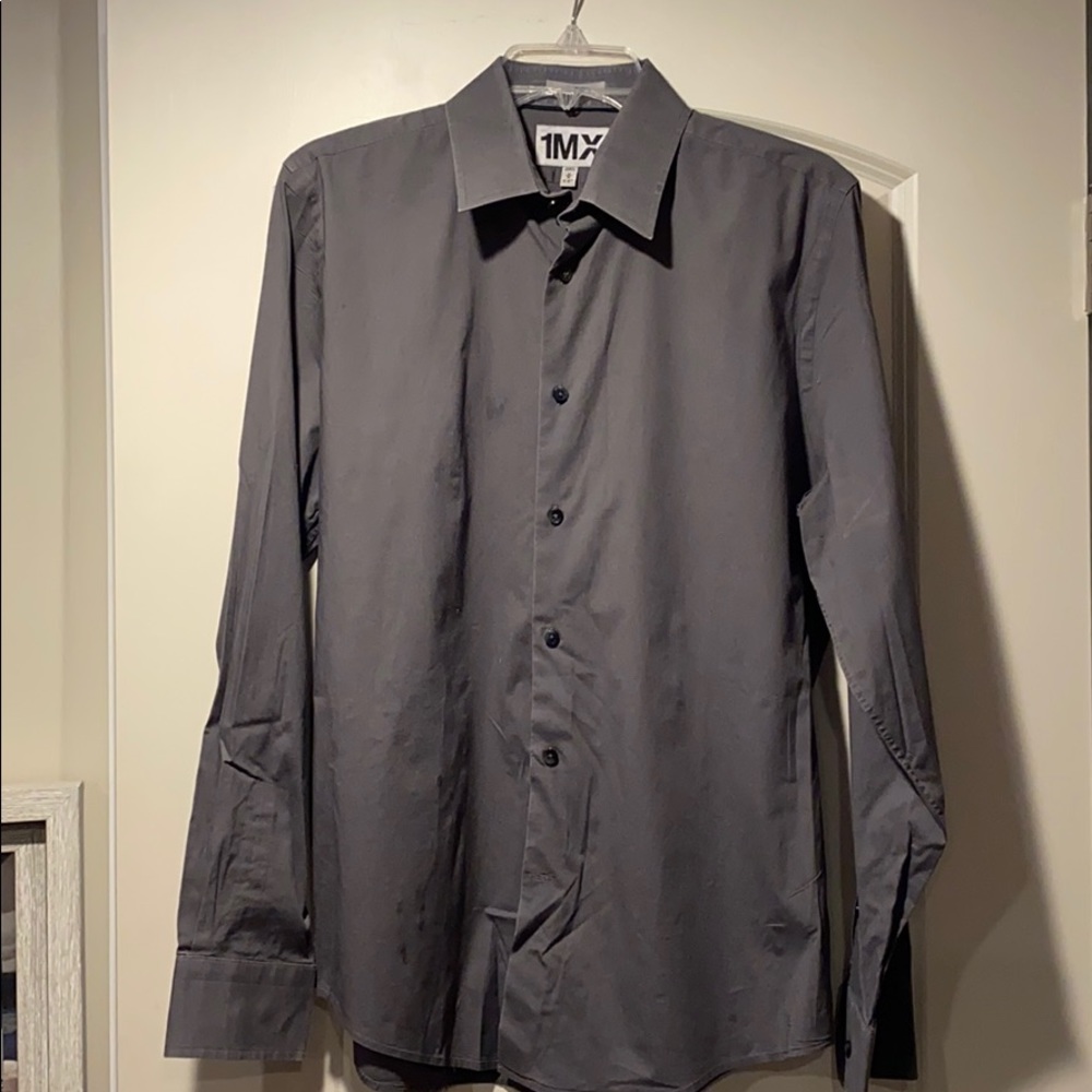 Express Men’s Button Down Gray Shirt - image 1